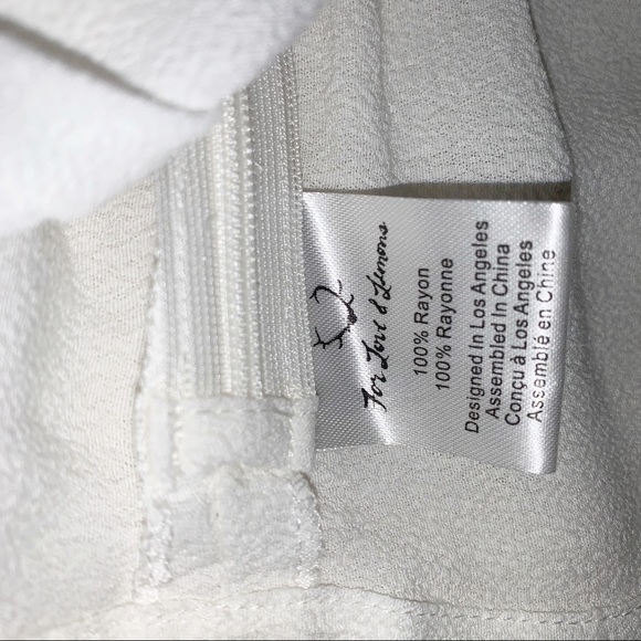 For Love & Lemons Iris Crop Top Ivory Size S NWT - Picture 12 of 15